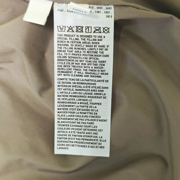Uniqlo U Padded Volume Jacket Unisex XS Natural - Picture 8 of 8